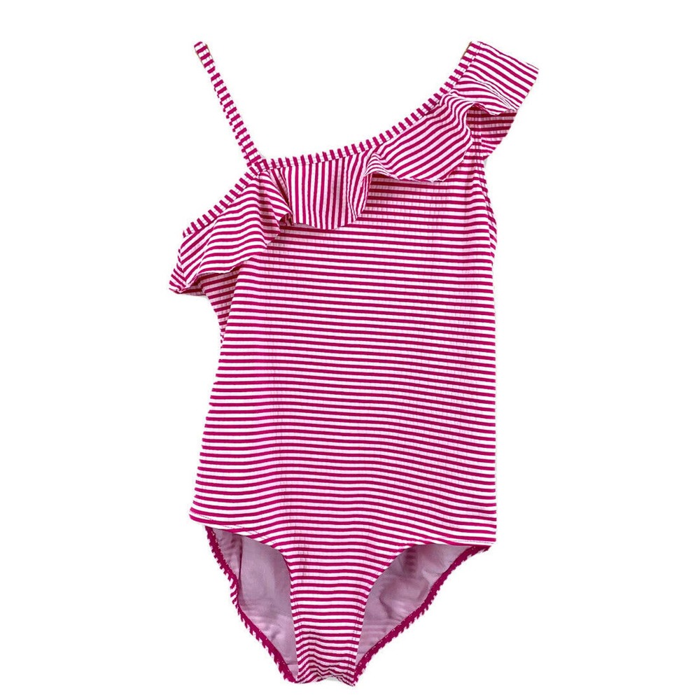 Joe‎ Fresh Ruffle Shoulder Seersucker One Piece 14